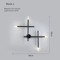 Nordic Cross Line LED Wall Lamp Minimalist Modern Sconce Light For Living Room Bedroom 10