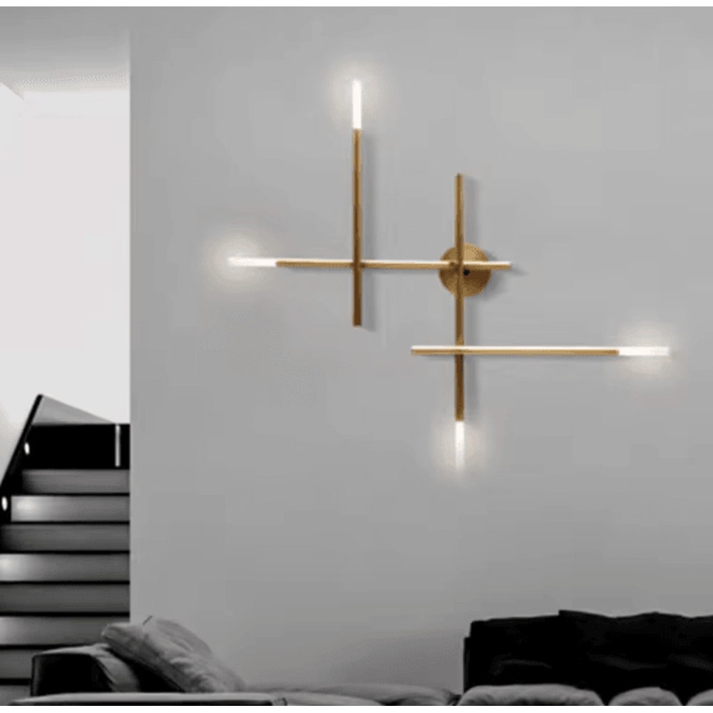 Nordic Cross Line LED Wall Lamp Minimalist Modern Sconce Light For Living Room Bedroom 1