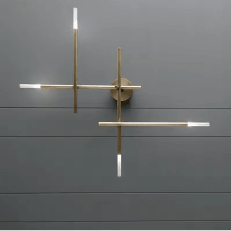 Nordic Cross Line LED Wall Lamp Minimalist Modern Sconce Light For Living Room Bedroom 2