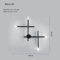 Nordic Cross Line LED Wall Lamp Minimalist Modern Sconce Light For Living Room Bedroom 8