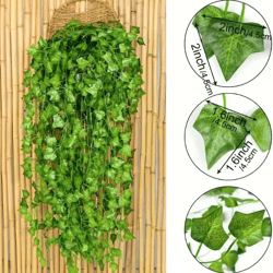 10pcs artificial ivy leaf garland – hanging greenery vines for home & event decor