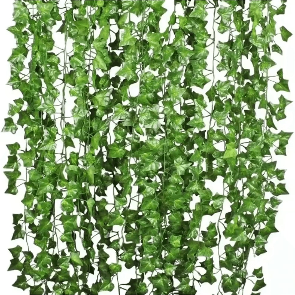10PCS Artificial Ivy Leaf Garland Hanging Greenery Vines For Home Event Decor 2