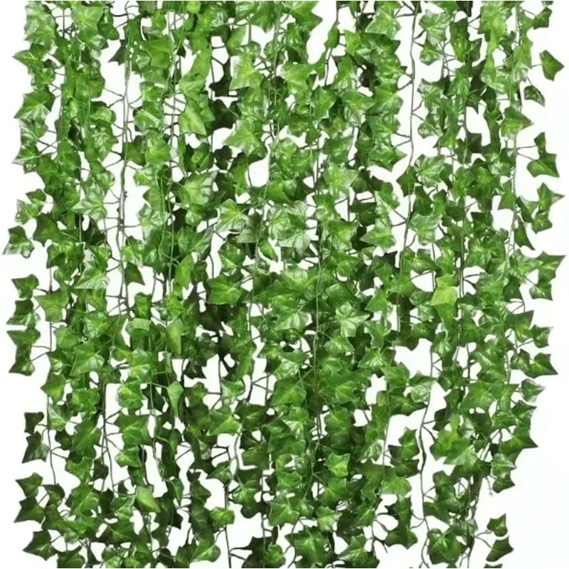 10PCS Artificial Ivy Leaf Garland Hanging Greenery Vines For Home Event Decor 2
