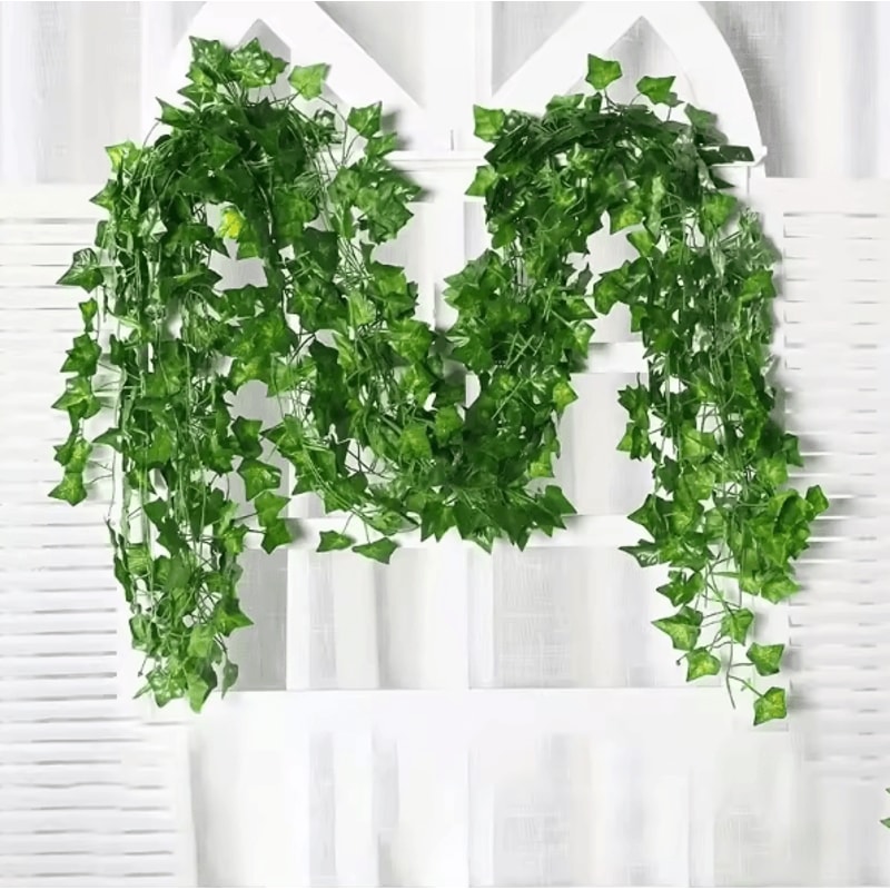 10PCS Artificial Ivy Leaf Garland Hanging Greenery Vines For Home Event Decor 4