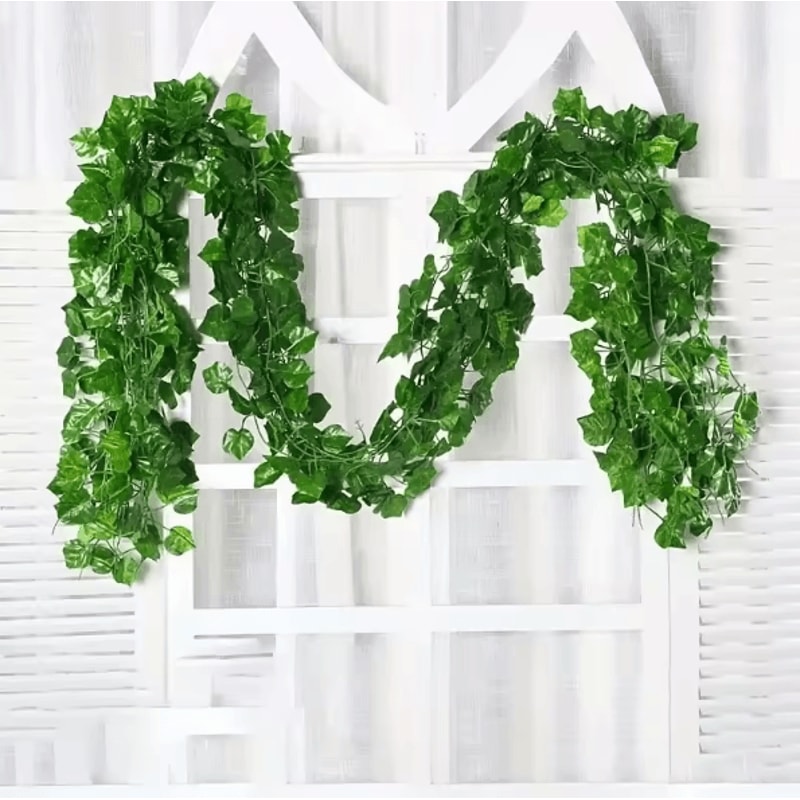 10PCS Artificial Ivy Leaf Garland Hanging Greenery Vines For Home Event Decor 6