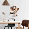 Cute Chef Mouse Wall Sticker Cartoon SelfAdhesive Corner Decor For Home 1