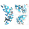 12PCS 3D Magnetic Butterfly Stickers Colorful PVC Wall Fridge Decor Set 1