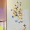 12PCS 3D Magnetic Butterfly Stickers Colorful PVC Wall Fridge Decor Set 2