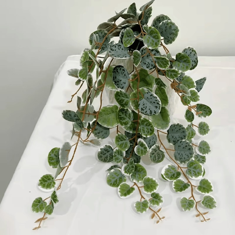 Artificial Eucalyptus Hanging Vine Realistic Greenery Wall Decor Accent 1