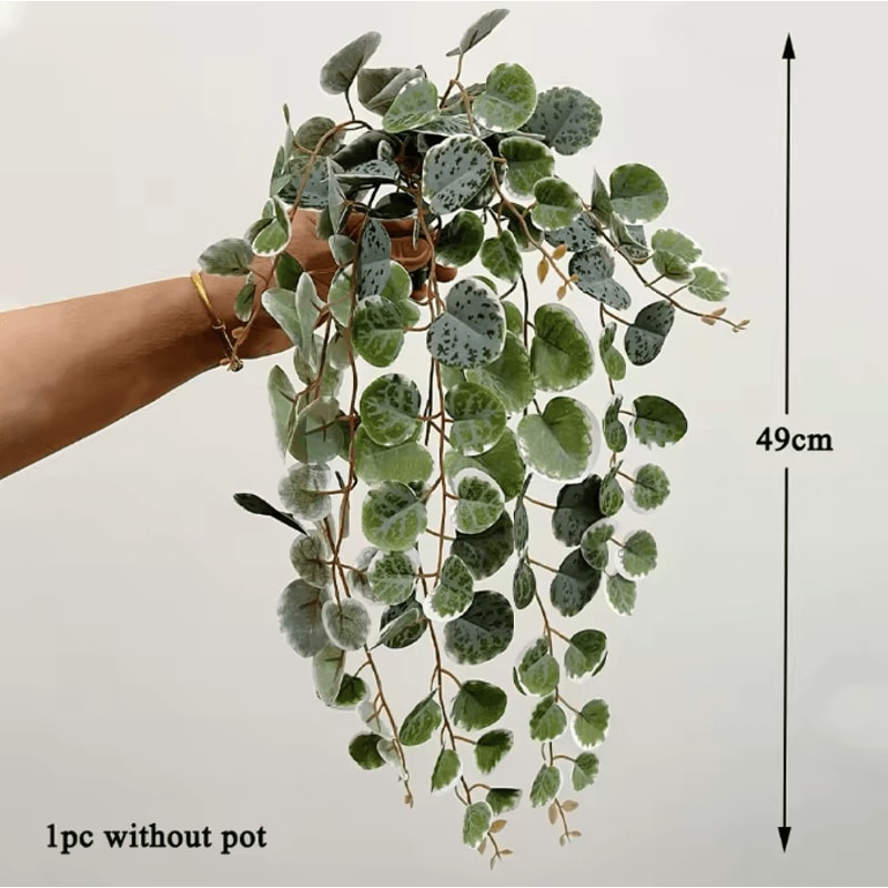 Artificial Eucalyptus Hanging Vine Realistic Greenery Wall Decor Accent 3