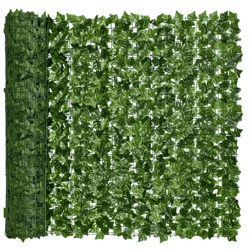 artificial ivy fence wall panel – faux greenery privacy screen for garden & balcony decor