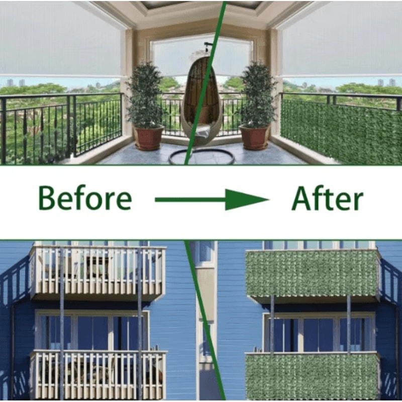 Artificial Ivy Fence Wall Panel Faux Greenery Privacy Screen For Garden Balcony Decor 2