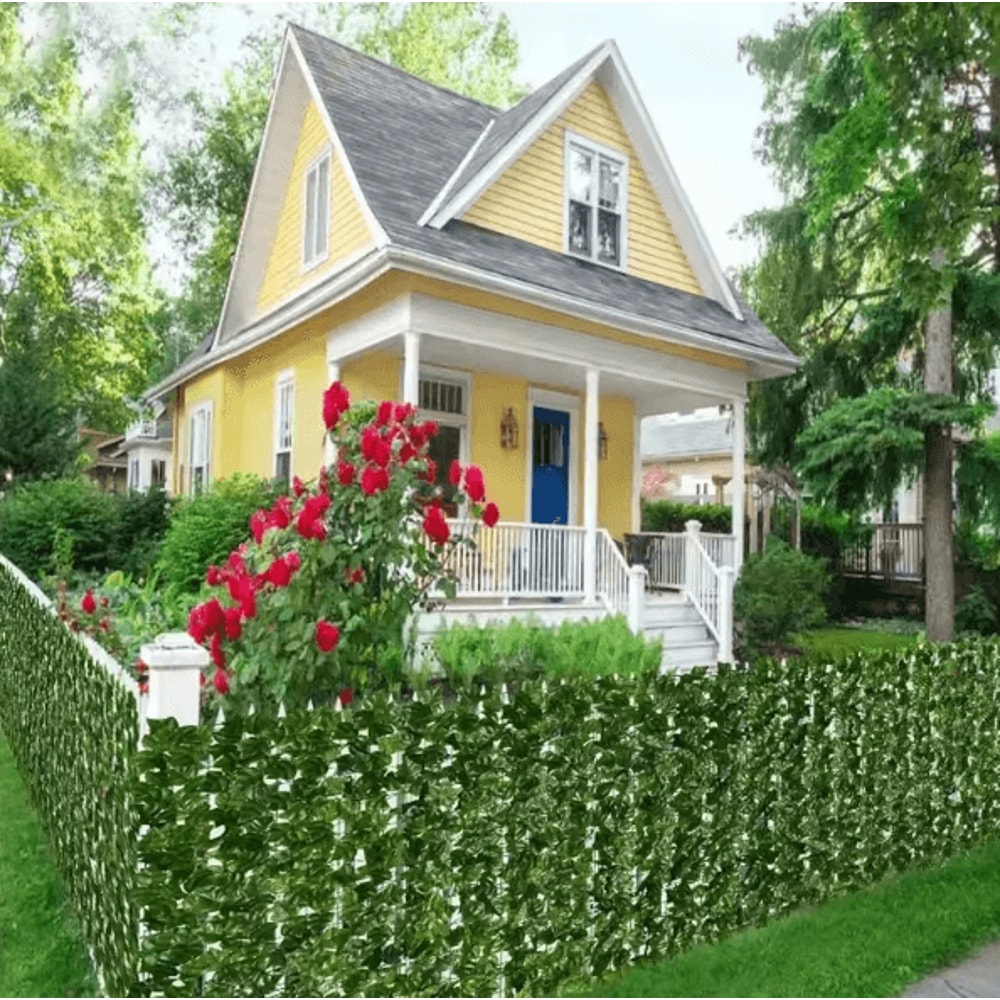 Artificial Ivy Fence Wall Panel Faux Greenery Privacy Screen For Garden Balcony Decor 3
