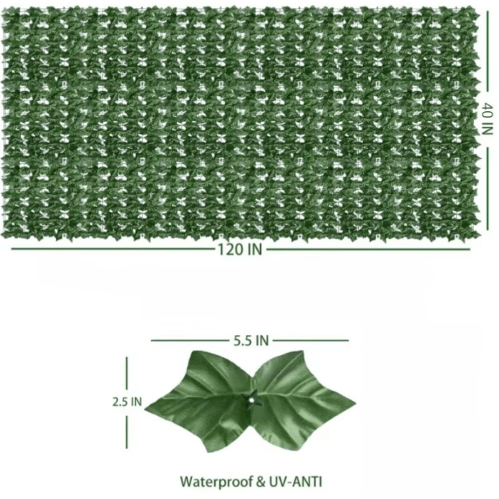 Artificial Ivy Fence Wall Panel Faux Greenery Privacy Screen For Garden Balcony Decor 5