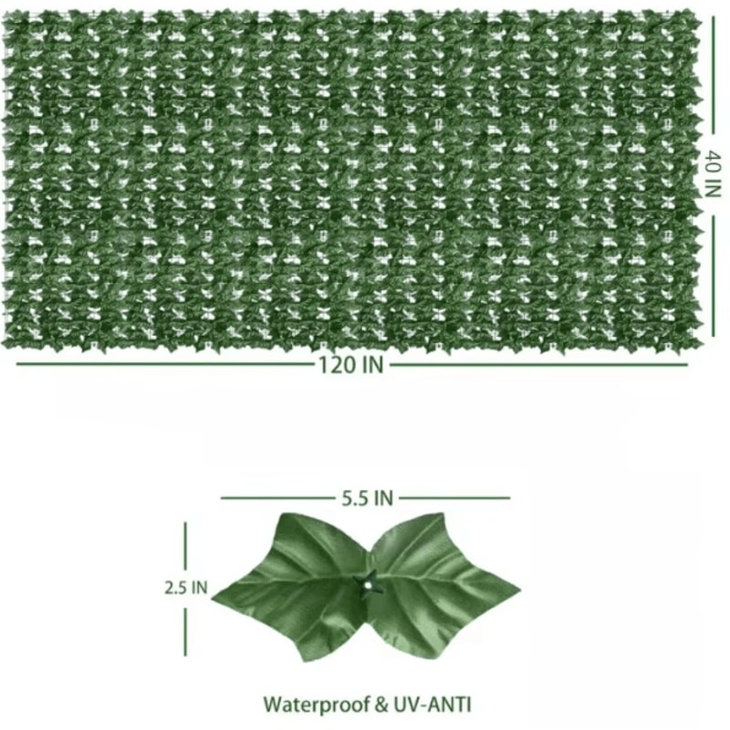 Artificial Ivy Fence Wall Panel Faux Greenery Privacy Screen For Garden Balcony Decor 5