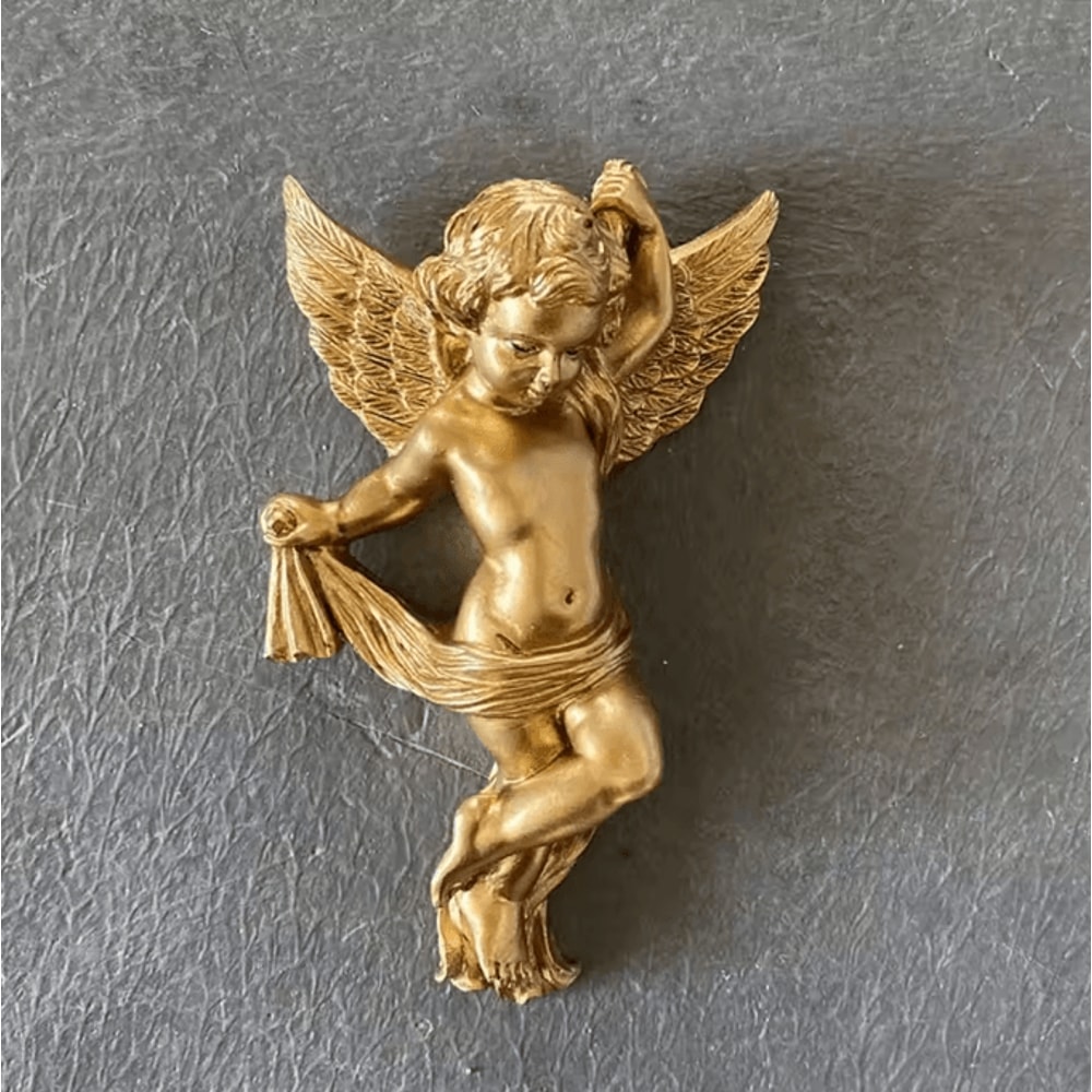 Cute Cherub Angel Wall Hanging Resin Cartoon Angel Sculpture Decor 2