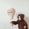Handwoven Rattan Hot Air Balloon Wall Hanging Boho Nursery Decor Baby Photo Prop 4