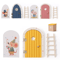 Mini Fairy Elf Door Wall Decor Wooden Dollhouse Magic Door Ornament 3