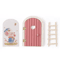 Mini Fairy Elf Door Wall Decor Wooden Dollhouse Magic Door Ornament 7