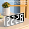LED Digital Alarm Clock With Temperature Display Adjustable Brightness 1224 Hour Desktop Clock 0