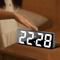 LED Digital Alarm Clock With Temperature Display Adjustable Brightness 1224 Hour Desktop Clock 2