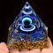 Lapis Lazuli Crystal Sphere Pyramid Set Elegant Blue Geometric Home Decor 3