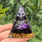 Lapis Lazuli Crystal Sphere Pyramid Set Elegant Blue Geometric Home Decor 6