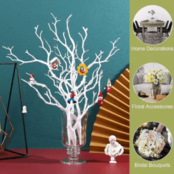 artificial antler branch decor – plastic twig stems for diy & seasonal home styling