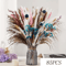 70 Stem Blue Bunny Tail Pampas Grass Bouquet Fluffy Artificial Dried Flower Decor 10
