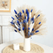 70 Stem Blue Bunny Tail Pampas Grass Bouquet Fluffy Artificial Dried Flower Decor 1