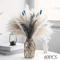 70 Stem Blue Bunny Tail Pampas Grass Bouquet Fluffy Artificial Dried Flower Decor 4