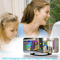 LED Mirror Digital Alarm Clock Large Display Adjustable Brightness Desk Wall Clock 0