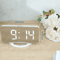 LED Mirror Digital Alarm Clock Large Display Adjustable Brightness Desk Wall Clock 4