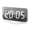 LED Mirror Digital Alarm Clock Large Display Adjustable Brightness Desk Wall Clock 5