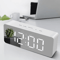 LED Digital Alarm Clock With Temperature Adjustable Brightness Desktop Clock For Bedroom Office 0