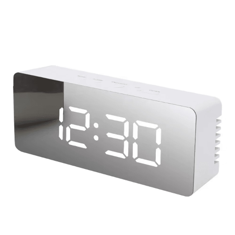 LED Digital Alarm Clock With Temperature Adjustable Brightness Desktop Clock For Bedroom Office 5