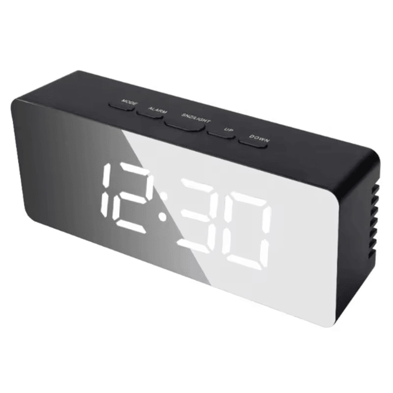 LED Digital Alarm Clock With Temperature Adjustable Brightness Desktop Clock For Bedroom Office 6