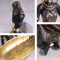 African Girl Holding Tray Sculpture Resin Decorative Storage Figurine For Home Office 4