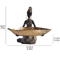 African Girl Holding Tray Sculpture Resin Decorative Storage Figurine For Home Office 5