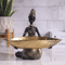 African Girl Holding Tray Sculpture Resin Decorative Storage Figurine For Home Office 6