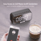 Bluetooth Speaker Alarm Clock With LED Mirror Display Dual Alarm FM Radio Phone Holder 1