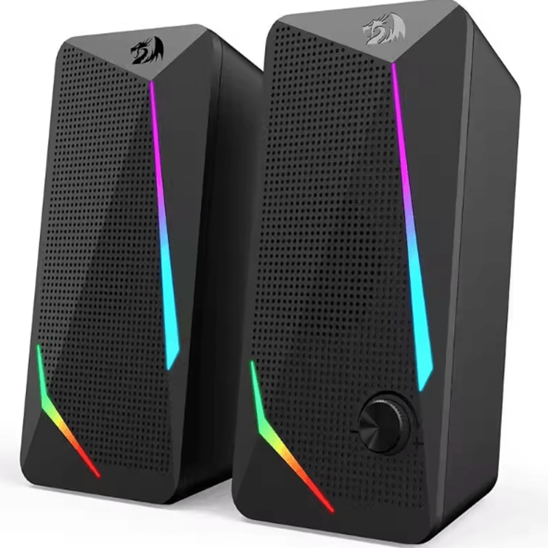 Redragon GS510 RGB Desktop Speakers 20 Channel LED Gaming Stereo Speakers For PC 5