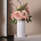 Striped CeramicLook Plastic Vase Modern Decorative Flower Display Vase 3