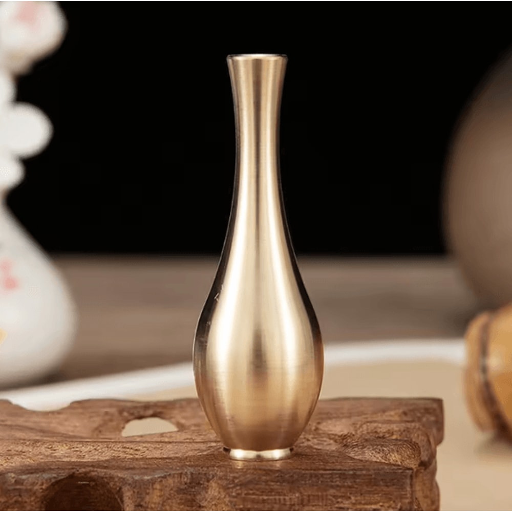 Striped CeramicLook Plastic Vase Modern Decorative Flower Display Vase 8