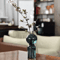 Nordic Striped Color Glass Vase Retro Hydroponic Flower Display For Home Office 3