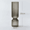 Nordic Striped Color Glass Vase Retro Hydroponic Flower Display For Home Office 5