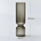 Nordic Striped Color Glass Vase Retro Hydroponic Flower Display For Home Office 5