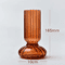Nordic Striped Color Glass Vase Retro Hydroponic Flower Display For Home Office 7