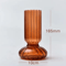 Nordic Striped Color Glass Vase Retro Hydroponic Flower Display For Home Office 7