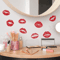 Red Lip Print Wall Sticker SelfAdhesive Modern Lips Decal For Home Decor 0